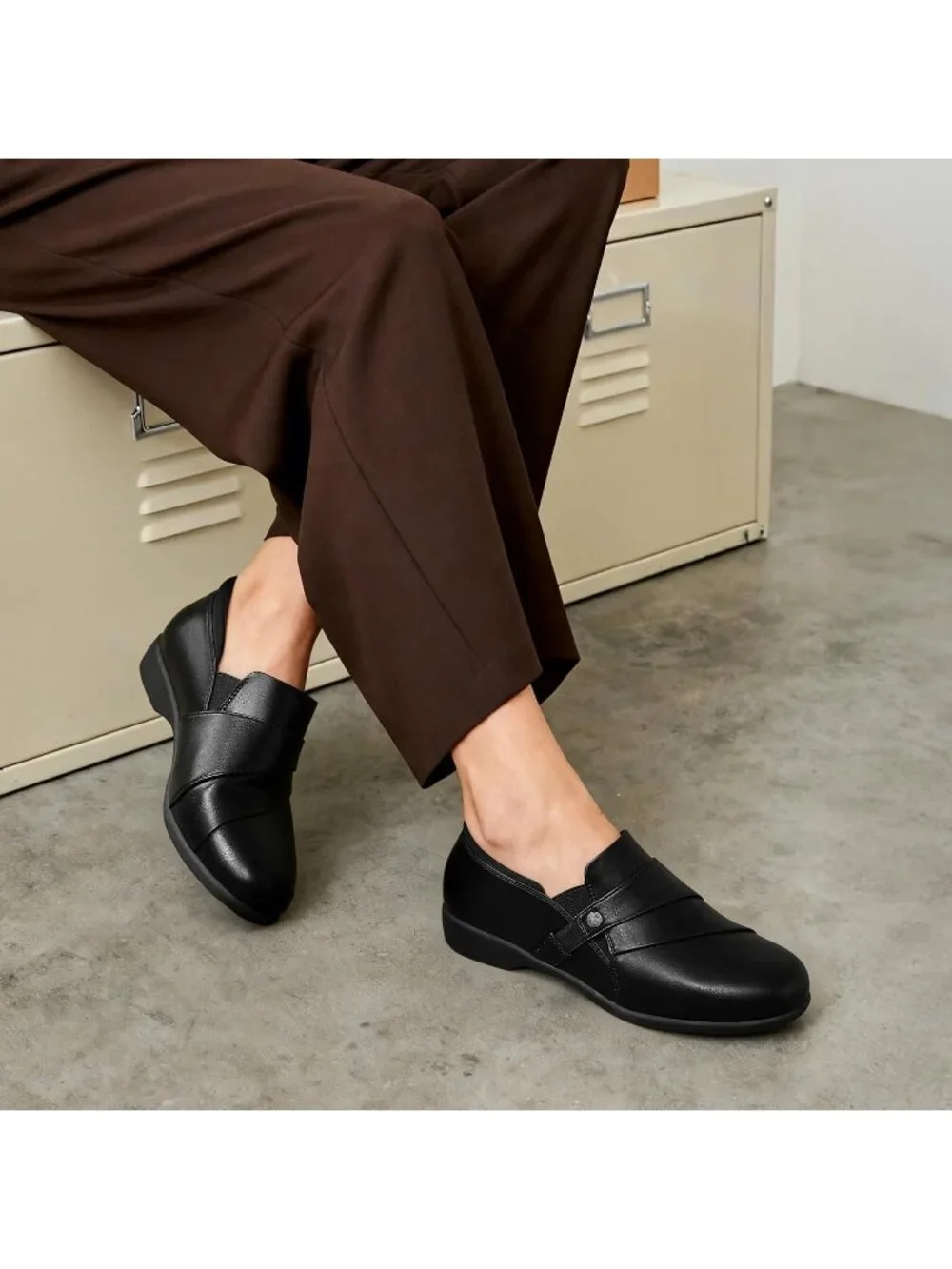 Dream Pairs Women's Black Comfortable Arch Support Casual Dressy Loafers